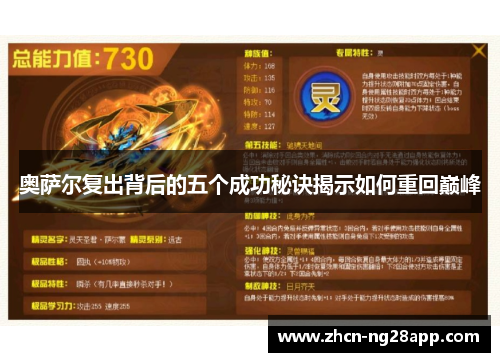 奥萨尔复出背后的五个成功秘诀揭示如何重回巅峰
